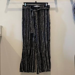 Black and white patterned pants
